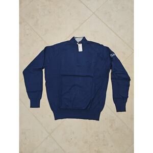 Peter Millar NWT 1/4 Zip Golf Pullover Light Sweater Blue M